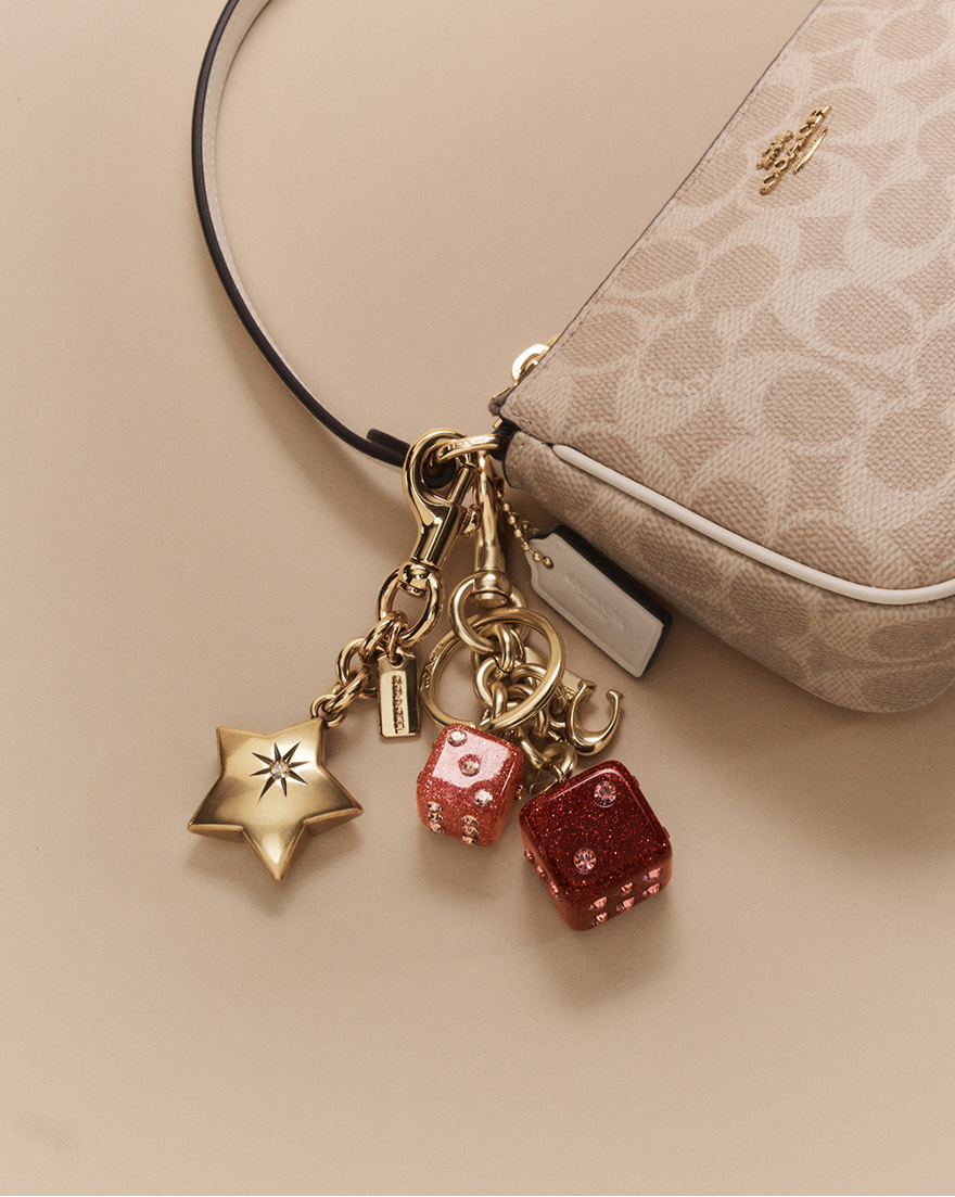 Coach bag charms and accessories